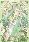 Poster Art Nouveau - Vocaloid - Miku Hatsune - Formato A3 42x30cm