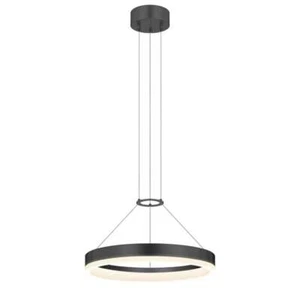 Sonneman Corona 16" LED Pendant, Satin Black - 2313-25 - Picture 1 of 1