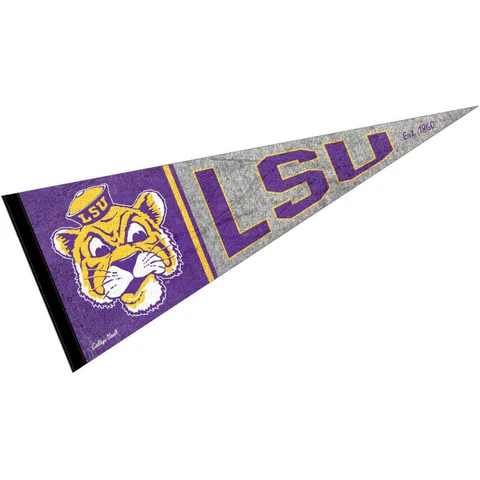 Louisiana State Throwback Vintage Full Size Pennant Cover