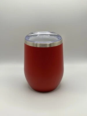 Vaso de vino de acero inoxidable con tapa, vaso aislante Foto 1 de 4