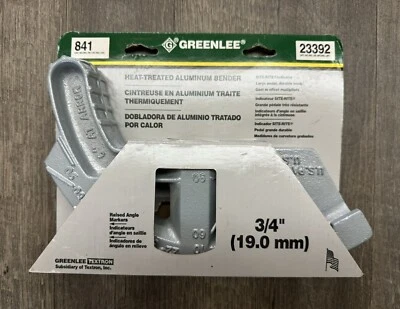 Greenlee 841 Site Rite Aluminum Hand Bender w/o Handle 3/4" - USA - NEW - Image 1 of 2
