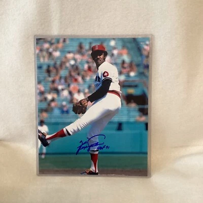 Fergie Jenkins, Boston Red Sox —Autographed 8x10 w/ "HOF 91" - Image 1 of 4