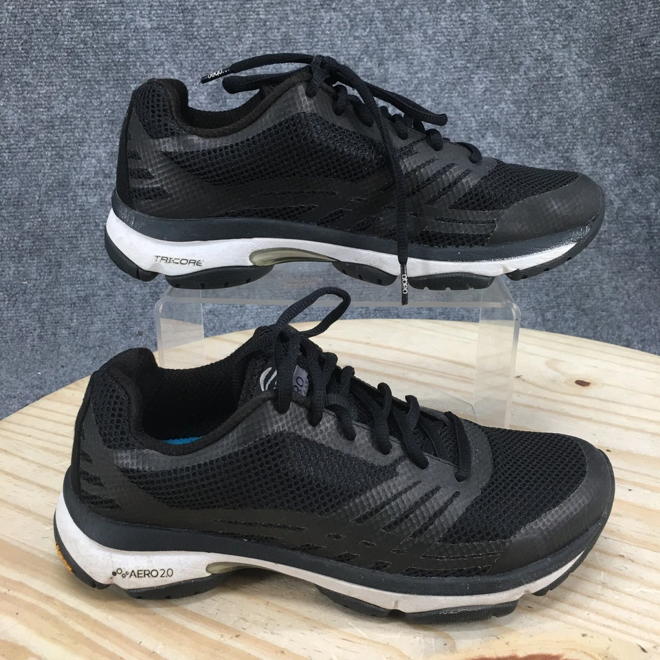 Abeo туфли женщин 7,5 M Aero 2.0 бриллиант кроссовки черный шнурует вверх низкий верхний комфорт - Изображение 1 из 4