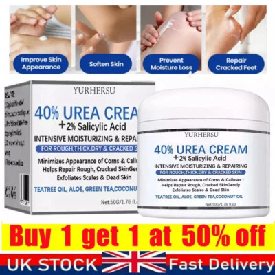 Urea Cream 40% Plus Salicylic Acid 50ml, Callus Remover Hand Cream Foot Cream