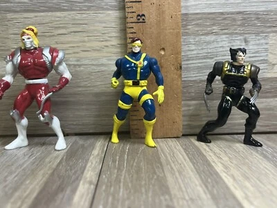 LOT OF 3 VTGE X-MEN SPY WOLVERINE,Omega Red,Cyclops Metal Toy Biz - Image 1 of 4
