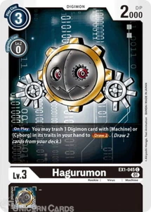 Tarjeta Digimon EX1-045 Hagurumon Común Como Nueva - Imagen 1 de 1