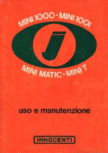 MINI 1000 - MINI 1001 - MINI T 1000 - MINIMATIC - Manuale Uso e Manutenzione '72 - Immagine 1 di 1