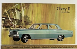 Vintage 1966 Chevy II Nova Sedan 32” x 18” Chevrolet Dealer Showroom Poster - Picture 1 of 10