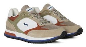 HARMONT & BLAINE EFM251.050.6540 SNEAKERS SCARPE UOMO LACCI STRINGHE BEIGE - Imagen 1 de 4
