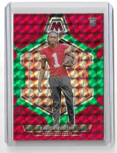 2024 Panini Mosaic - Rookies Xavier Worthy #328 Scelta Rosso e Verde Mosaico Prizm - Foto 1 di 2