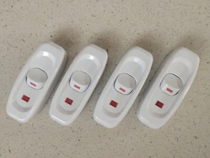 4 Pack 240V 6A(10A) Inline ON/OFF Table Pendant Lamp Desk Light Switch UK Stock - Picture 1 of 7
