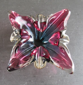 Vintage Chribska Glass Bowl Ashtray byJosef Hospodka Czech Bohemia Mid-Century - Picture 1 of 9