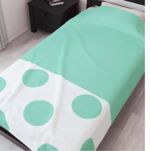 Acogedora manta de lunares como nueva, suave tiro de felpa de terciopelo, gran regalo para todas las edades - Imagen 1 de 20