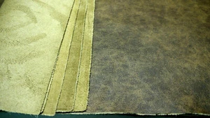 Paneles de cuero 4 piezas grandes 18" x 24" muy suaves primera calidad marrón - Imagen 1 de 5