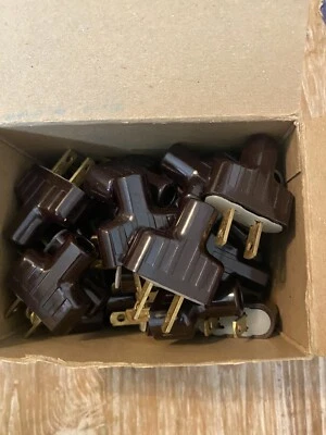 Leviton 763 Brown  Bakelite Handle Caps  Attachment Plug Cap - Image 1 of 3