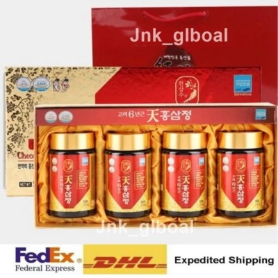 Korean 6 Years Red Ginseng Extract Saponin 4EA X 240g + Express - image 1 of 4