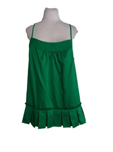 Richard Chai for Target Womens Tank Top Blouse Size Large Green Pleated Hem New - Picture 1 of 9