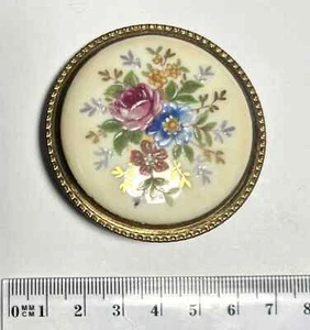 Broche vintage en porcelaine Ref95759 - Picture 1 of 2