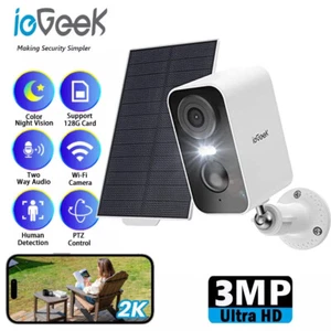 ieGeek 2K Wireless Outdoor Battery Security Camera WiFi Home CCTV System Alexa - Picture 1 of 12