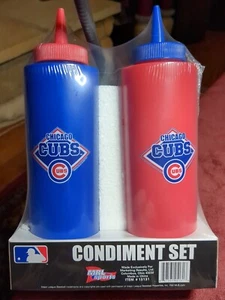 Chicago cubs Condiment Set MRL Sports Tailgate MLB Baseball NYY - Picture 1 of 6