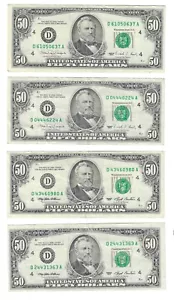 SERIES 1990 1993 $50 CLEVELAND NOTES YOUR CHOICE (LOT W) - Picture 1 of 2