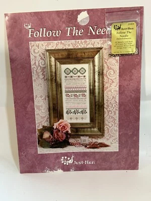 Just Nan Cross Stitch Pattern “Follow the Needle” JNB29 With Embellishments - Image 1 of 4