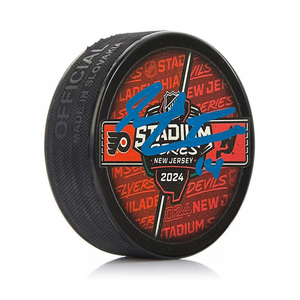 Sean Couturier Autografiado Philadelphia Flyers 2024 Stadium Series Puck JSA PSA Foto 1 de 1
