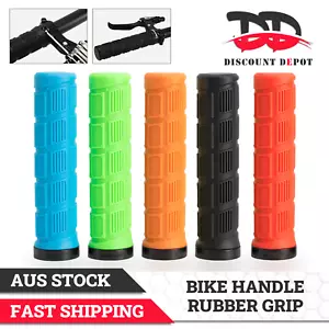 Rubber Grips for BMX MTB Cycle Road Mountain Bike Scooter Bicycle Handle Bar - Picture 1 of 14