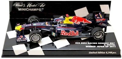 Minichamps Red Bull RB7 Japan GP 2011 - S Vettel F1 World Champion 1/43 Scale  - Image 1 of 2