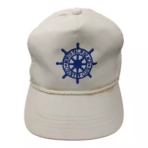 Vtg North Palm Beach Country Club Logo Strap Back White One Size Golf Hat Cap - Picture 1 of 12