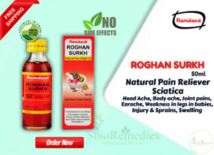 Hamdard Rogan Surkh Herbal Massage Oil Headache Sprains Joint Pain Reliever 50ml