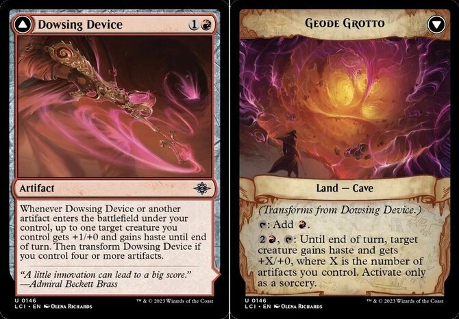 x4 Dowsing Device // Geode Grotto U MTG The Lost Caverns of Ixalan M/NM, English - Image 1 of 1