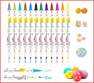 Essbare Lebensmittelfarbstifte 12 Stück, doppelseitige Glasurstifte in Lebensmittelqualität und essbar für - Bild 1 von 11