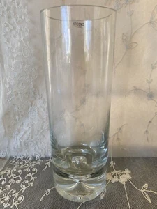 Vaso in vetro alto con fondo a bolla Krosno Poland 11" senza scheggiature o crepe - Foto 1 di 8