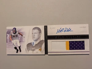 2011 Panini Playbook Booklet #122 Kyle Rudolph Jersey Patch Auto RC (#96/99) - Picture 1 of 3