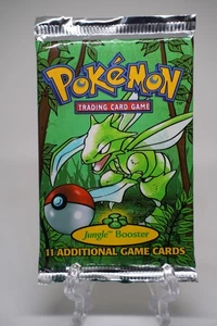 Pokemon Jungle Unlimited 1999 Scyther Artwork Booster Pack WOTC Sealed Vintage - Picture 1 of 7