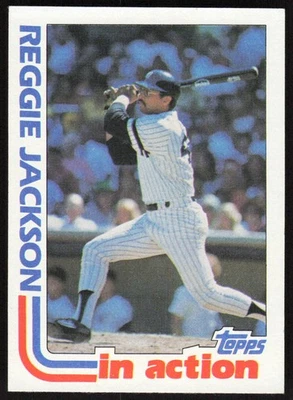 1982 Topps #301 Reggie Jackson - JBKB - Image 1 of 2