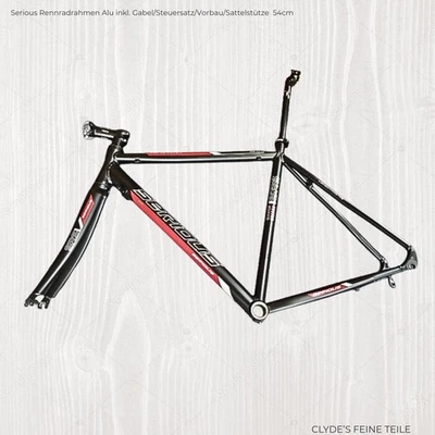 Serious Rennradrahmen Alu inkl. Gabel/Steuersatz/Vorbau/Sattelstütze  54cm - Bild 1 von 4