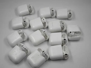 Lot of 13 Apple Earbuds Various Models - For Parts, Charging Case & 1 Earbud - Picture 1 of 10