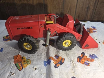 Nylint Hough красный полезный погрузчик винтажный строительный трактор погрузчик - Изображение 1 из 4