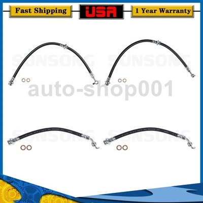 Manguera de freno de línea de freno delantera trasera para Nissan Máxima 3,5 L 2017 2016 Foto 1 de 4