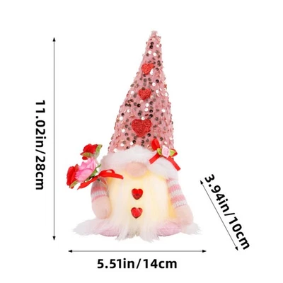 Navidad LED Iluminado Muñeca Sin Rostro Peluche Gnomo Juguete Escritorio Decoración Niño Regalo Foto 1 de 4