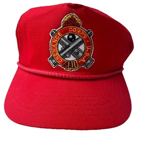 ORDNANCE CORPS U.S.A Hat Army Red Snap Back Baseball Cap Headliner Adult Ft. Lee - Picture 1 of 8