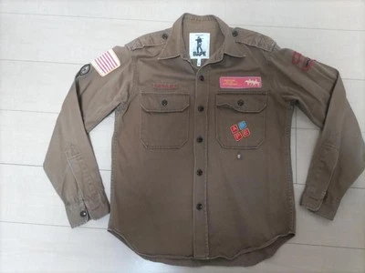 【A BATHING APE】 Military Shirt Brown - Image 1 of 4