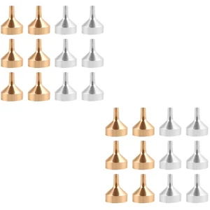  Pcs Small Bottle Refill Funnel Small Bottle Funnel Skincare Refill Funnel Metal - Foto 1 di 12
