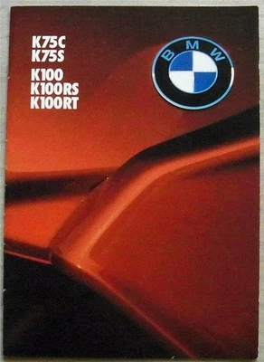 BMW K75 & K100 Motorcycles Range Sales Brochure April 1986 Ref 511203320 - Image 1 of 4
