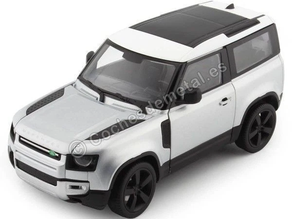 2020 Land Rover Defender Gris/Blanco 1:26 Welly 24110 - Imagen 1 de 4