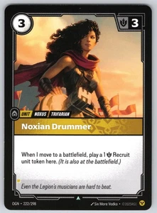 OP-13 Noxian Drummer Uncommon Origins Unit Normal 222/298 NM - Bild 1 von 2