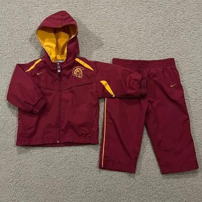 Vintage Nike USC Trojans Baby Tracksuit Red Size 12M - Image 1 of 4
