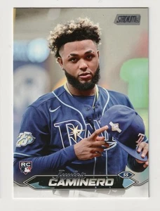 2024 Topps Stadium Club Junior Caminero Rookie #223 - Tampa Bay Rays - Picture 1 of 2